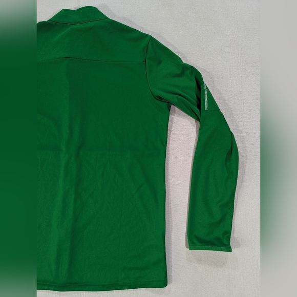 Nike Sweater Mens Large Green Dri-Fit Full Zip Jumper Activewear Golfing - Picture 10 of 13